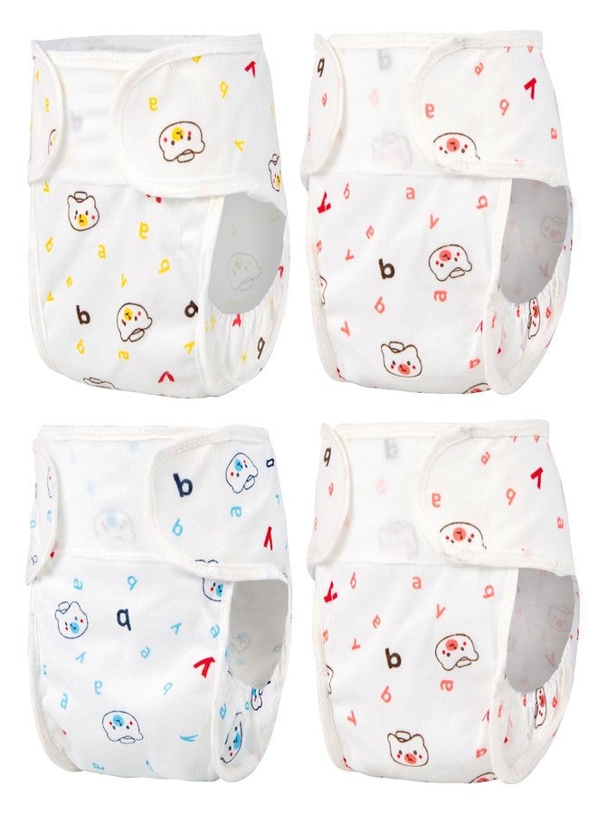 Pedolltree Reborn Baby Dolls Diapers 4-Piece Pack Fit for 17-24 inch Reborn Dolls,Realistic Newborn Baby Doll Clothes Reusable Washable - Image 1